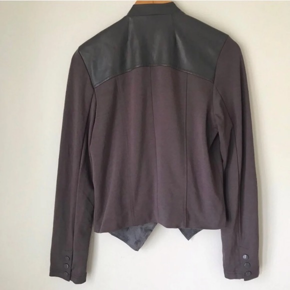 Kut from the Kloth Brown open front drape jacket. - Picture 3 of 8